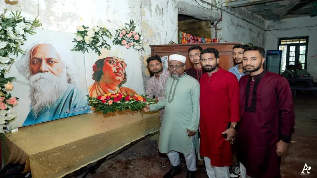 বিএম কলেজে রবীন্দ্র-নজরুল জন্মোৎসব