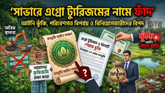 বনভূমিতে বাণিজ্যিক প্রকল্প, সাভারের কামালপুরে আইনি ঝুঁকির অভিযোগ