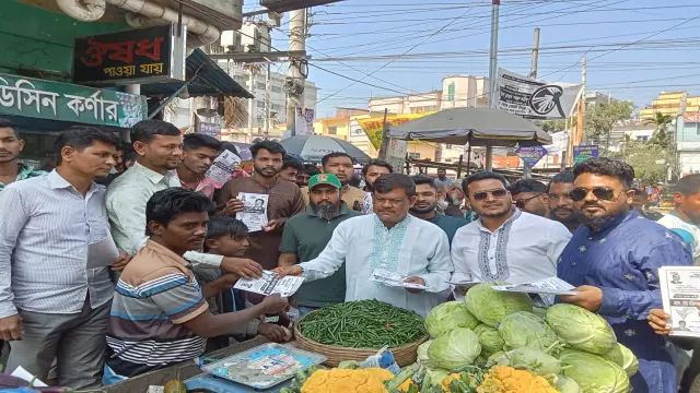 ধানের শীষের পক্ষে গণসংযোগে রহমাতুল্লাহ