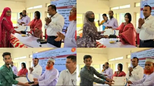 গলাচিপায় ৩২ জন কৃতি শিক্ষার্থীকে সম্মাননা স্মারক ও সার্টিফিকেট প্রদান