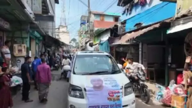 গলাচিপায় ইসলামী আন্দোলনের মেয়র প্রার্থী নাজমুল হুদা রিপনের গাড়ি বহরে প্রচারণা