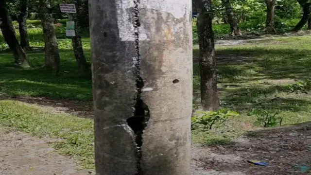গলাচিপায় ঝুঁকিপূর্ণ বৈদ্যুতিক খুঁটি
