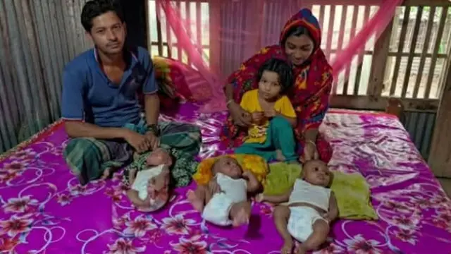 গলাচিপায় তিন নবজাতকের দুধের খরচ মেটাতে দিশেহারা অটোচালক বাবা