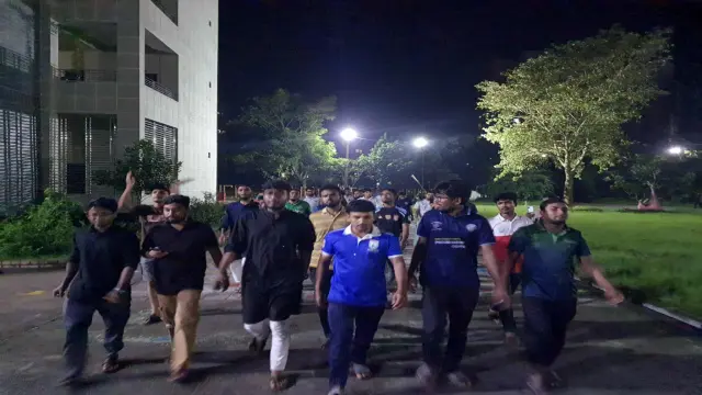 গোপালগঞ্জে জুলাইযোদ্ধাদের ওপর হামলার প্রতিবাদে যবিপ্রবিতে বিক্ষোভ