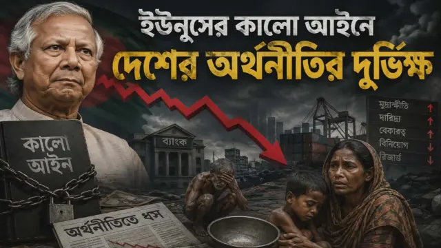 ইউনূসের কালো আইনে অর্থনীতির সর্বনাশ