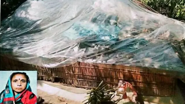 ঝড়ের আঘাতে ভেঙে গেছে স্বপ্ন, পলিথিনের ঘরে সন্তানদের নিয়ে শিপ্রা রানীর মানবেতর জীবন