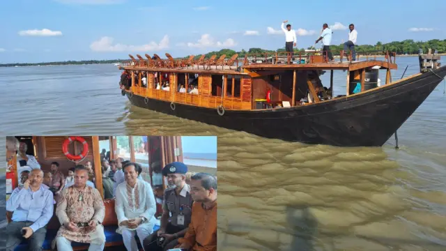 কীর্তনখোলা নদীতে নৌ-তরী 'কুইন অফ উলানিয়া' উদ্বোধণ