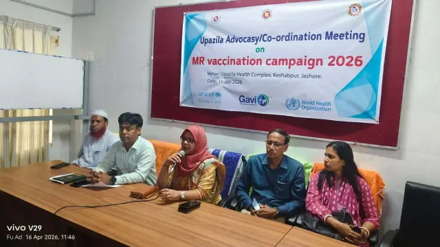 কেশবপুরে হাম- রুবেলা টিকা প্রদান  প্রস্তুতি সভা অনুষ্ঠিত