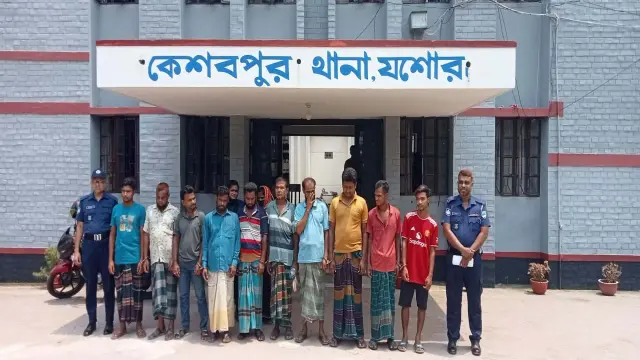 কেশবপুরে  নারীসহ ১১ আসামি গ্রেফতার