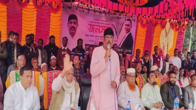 কেশবপুরের গৌরিঘোনায়  বিএনপির নির্বাচনী জনসভা অনুষ্ঠিত ।