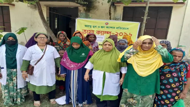 কেশবপুরের সন্যাসগাছা কমিউনিটি ক্লিনিকে বিনামূল্যে VIA ক্যাম্প।