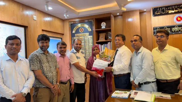 কৃষিবিদ ইনস্টিটিউশন  বাংলাদেশ বরিশাল চ্যাপ্টারের পক্ষ থেকে সদ্য যোগদানকৃত বিভাগীয় কমিশনারকে ফুলেল শুভেচ্ছা প্রদান