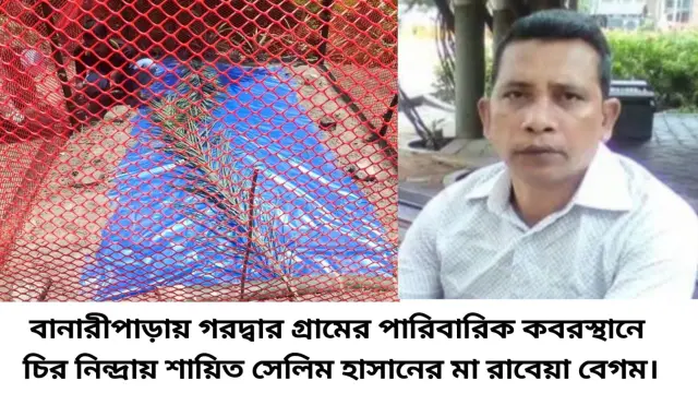 মায়ের জানাজা-দাফনে আসতে না পারার অন্তহীন যন্ত্রনা আমৃত্যু বয়ে বেড়াবেন সাংবাদিক সেলিম হাসান !