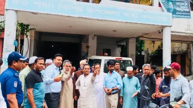 মেহেন্দিগঞ্জ উপজেলা স্বাস্থ্য কমপ্লেক্স এবং সরকারি কবরস্থান পরিদর্শন করেন প্রতিমন্ত্রী রাজিব আহসান এমপি।