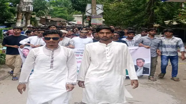 নলছিটি সরকারি ডিগ্রী কলেজ ছাত্রদলের নবগঠিত কমিটির র‌্যালি