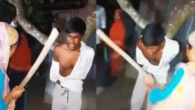 পীরগঞ্জে জামায়াত নেতার মেয়ের সঙ্গে প্রেমে সম্পর্ক কিশোরকে গাছের বেঁধে মারধর