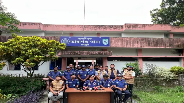 তারাগঞ্জে শিশু সানজিদা হত্যার রহস্য উন্মোচন, ব্রিফিংয়ে পুলিশ সুপার