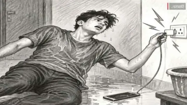 ভেজা শরীরে মোবাইল চার্জ দিতে গিয়ে কেশবপুরে  যুবকের করুণ মৃত্যু।