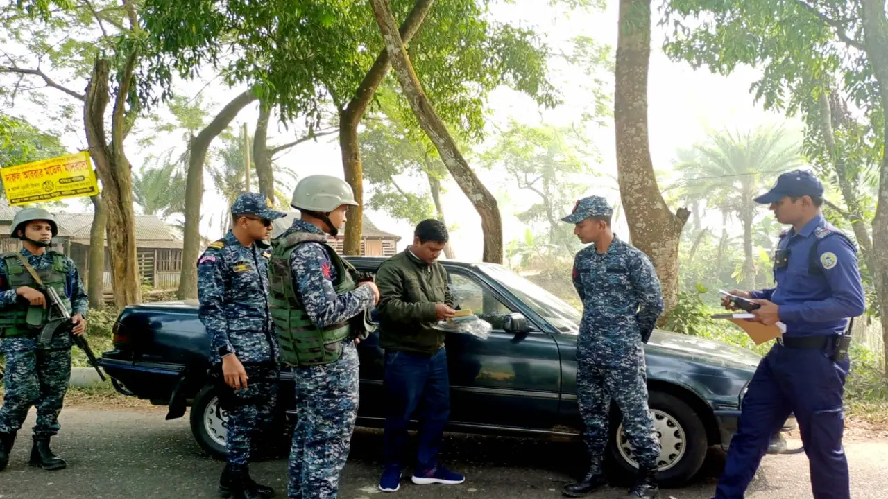 বামনার যৌথবাহিনীর চেকপোস্ট অভিযান