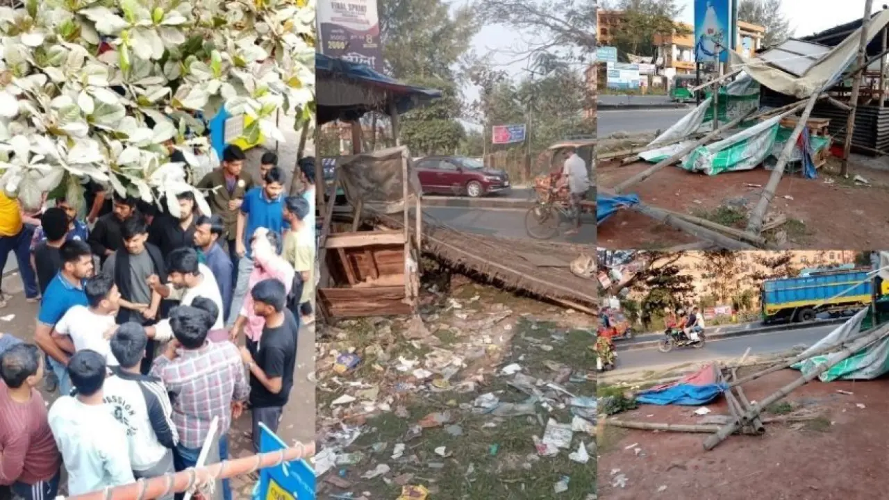 ববিতে নারী শিক্ষার্থীকে হেনস্তার অভিযোগকে কেন্দ্র করে দুই বিভাগের সংঘর্ষ, দোকান ভাঙচুর