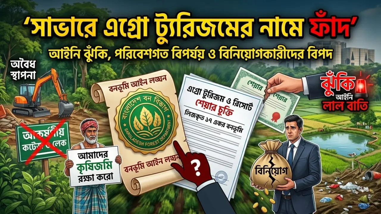 বনভূমিতে বাণিজ্যিক প্রকল্প, সাভারের কামালপুরে আইনি ঝুঁকির অভিযোগ