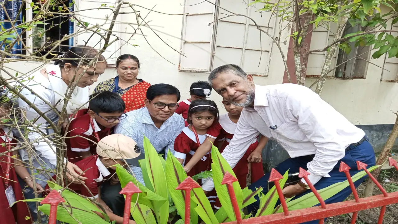 বরিশালের ১৬শ প্রাথমিক বিদ্যালয়ে ৪,৭৫২ গাছের চারা রোপণ