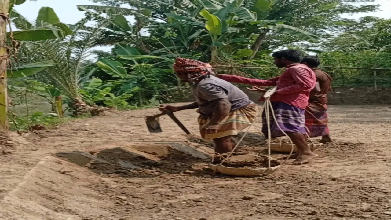 ঘামের দামে গড়া সংসার, তবুও স্বপ্নগুলো যেন অধরাই।