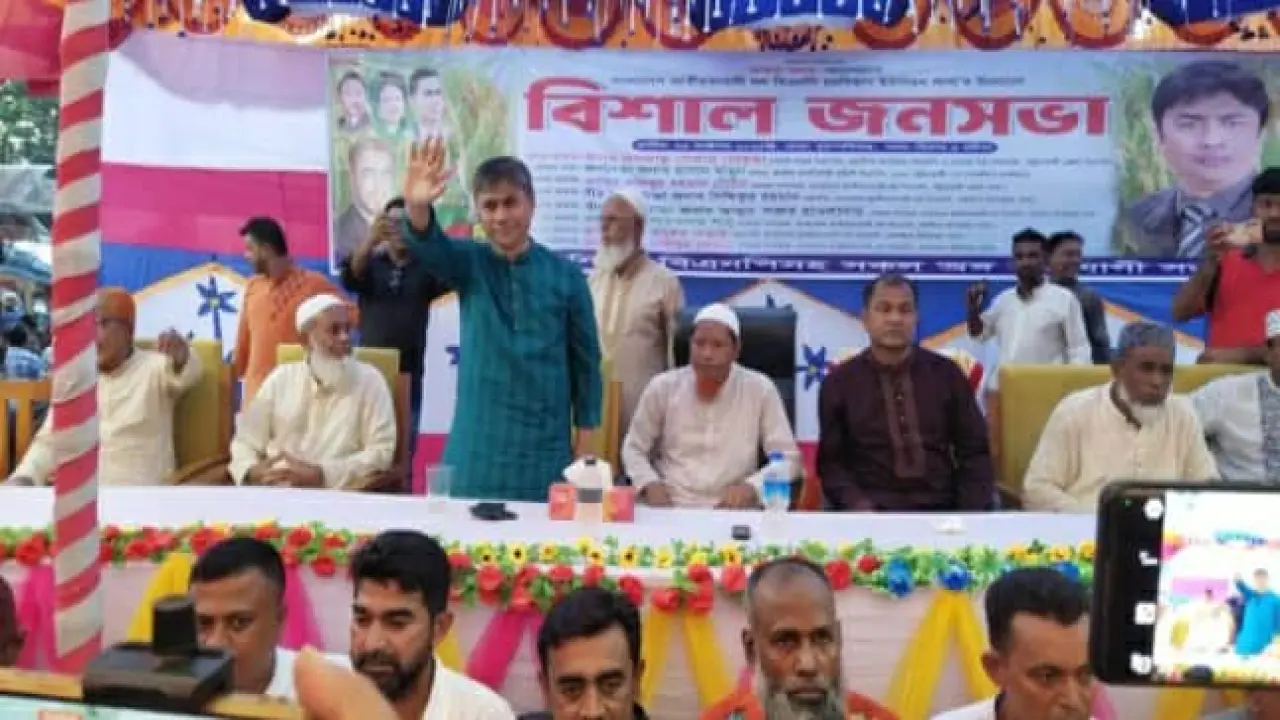 গলাচিপার চরবিশ্বাসে বিএনপির জনসভা জনসমুদ্র