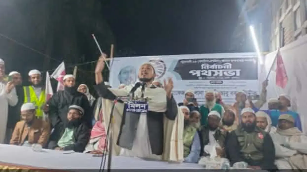 গলাচিপায় হাতপাখার সমর্থনে নির্বাচনী পথসভা