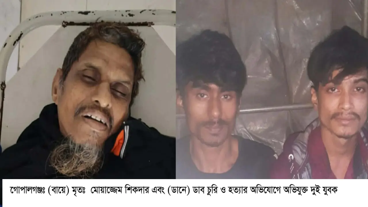গোপালগঞ্জে ডাব চুরি দেখে ফেলায় গাছের মালিককে হত্যা, গ্রেফতার-২