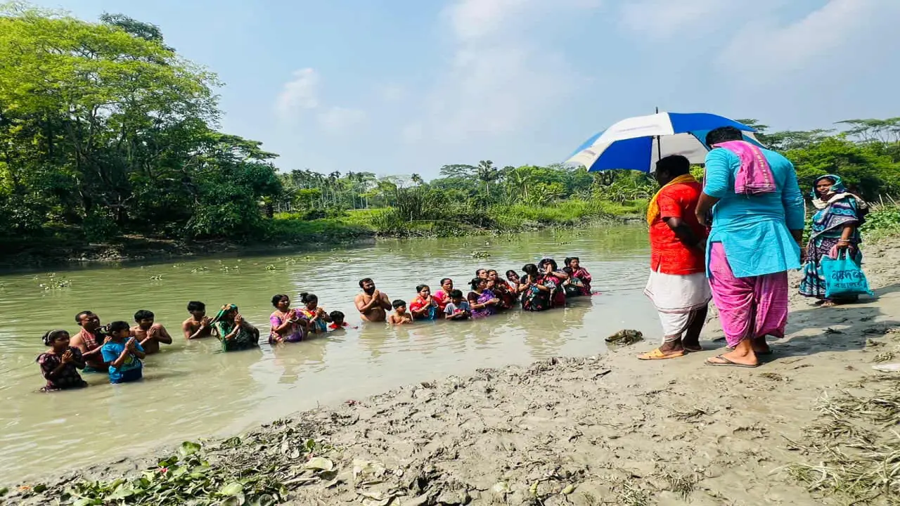 গৌরনদীতে স্নানোৎসব