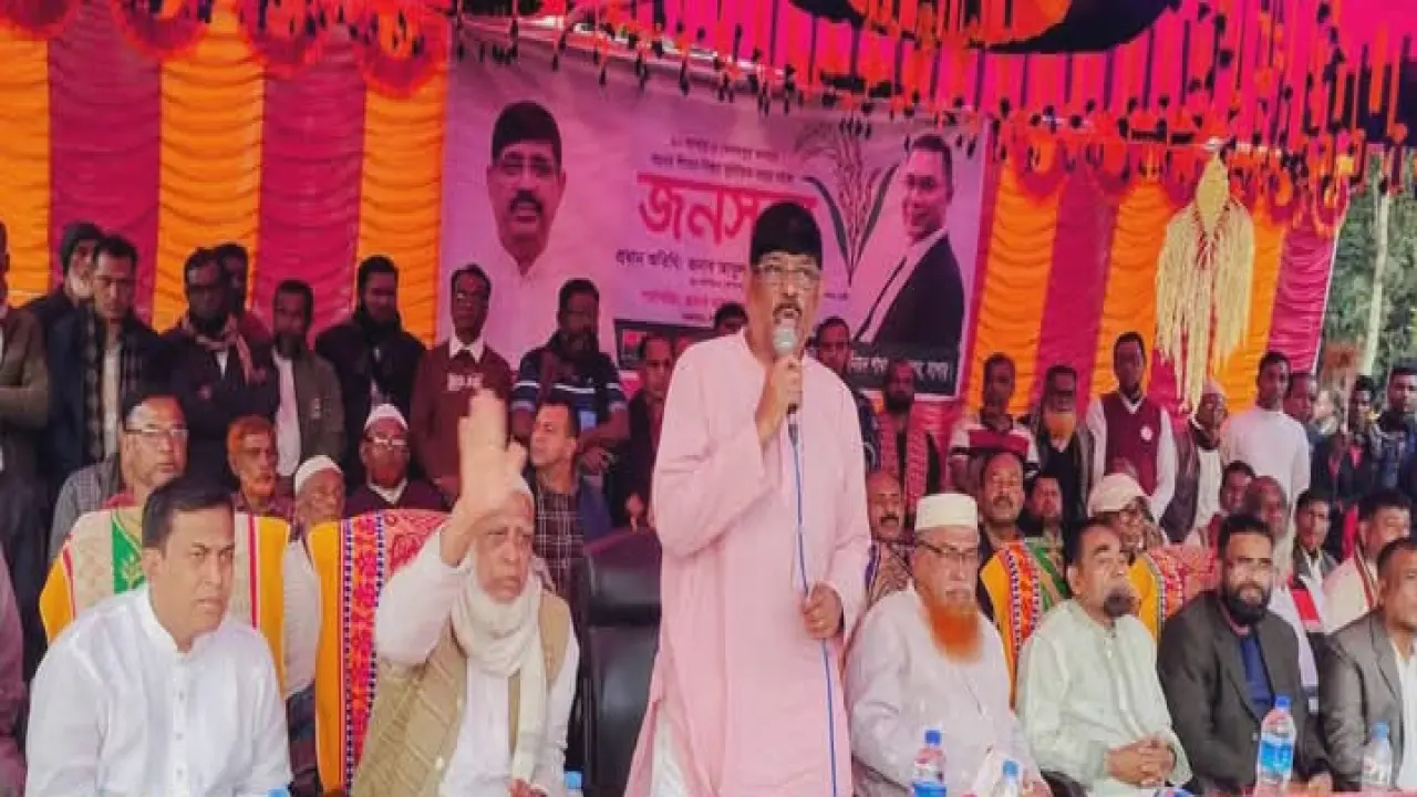 কেশবপুরের গৌরিঘোনায়  বিএনপির নির্বাচনী জনসভা অনুষ্ঠিত ।