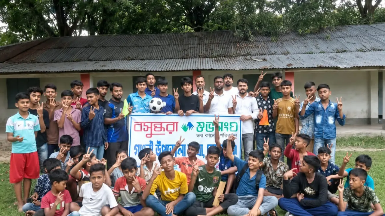 মাদক নয়, হাতে ফুটবল—গাংনীতে শুভসংঘের উদ্যোগ