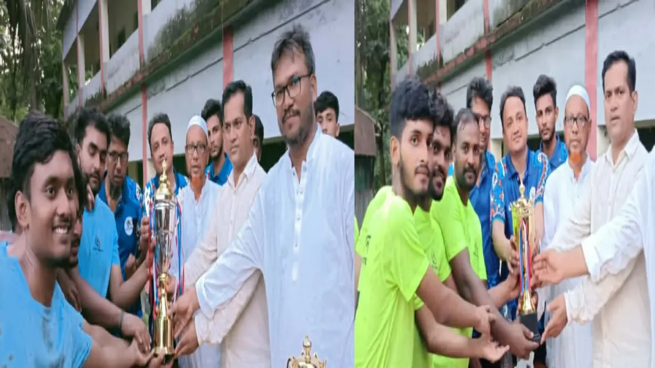 মাদকমুক্ত সমাজ গড়তে প্রীতি ফুটবল ম্যাচ