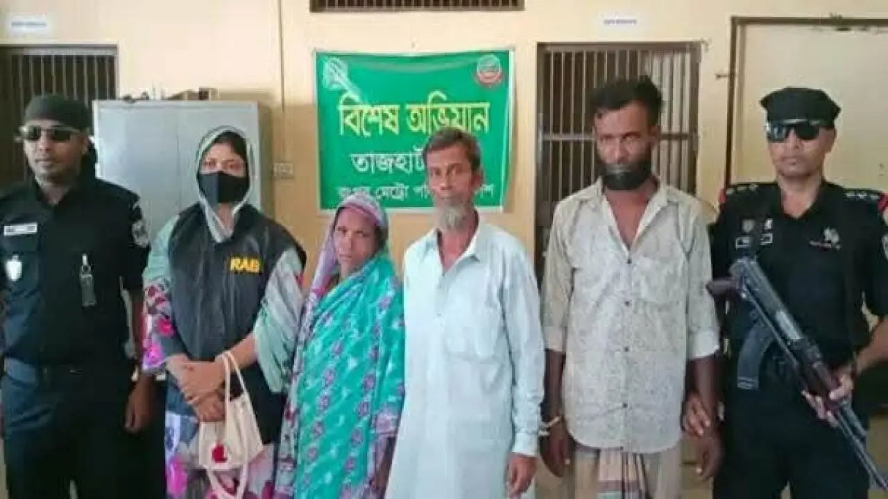 রংপুরে গলা কেটে হত্যার ঘটনায় গ্রেফতার ৩