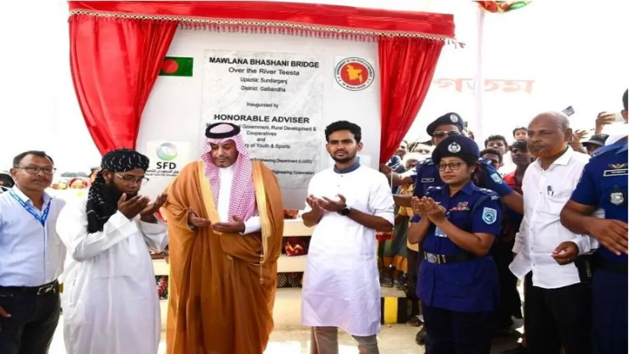 তিস্তায় প্রতিক্ষীত ভাসানী সেতুর উদ্বোধন