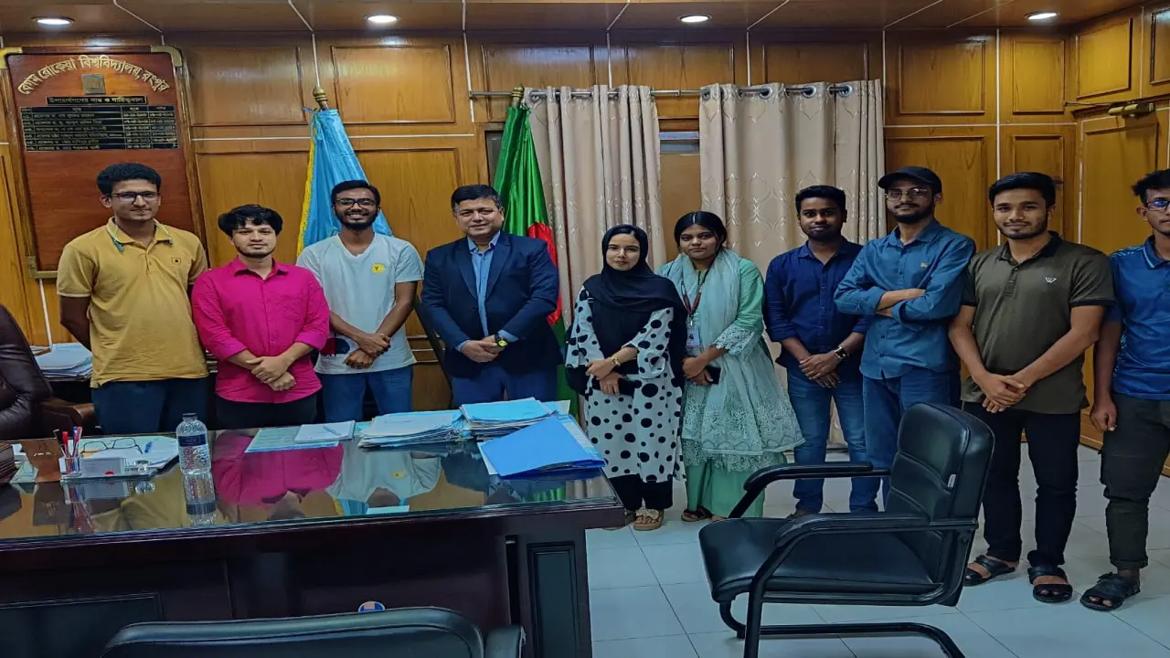 উপাচার্যের সঙ্গে বেরোবি প্রেসক্লাবের নবগঠিত কমিটির সৌজন্য সাক্ষাৎ