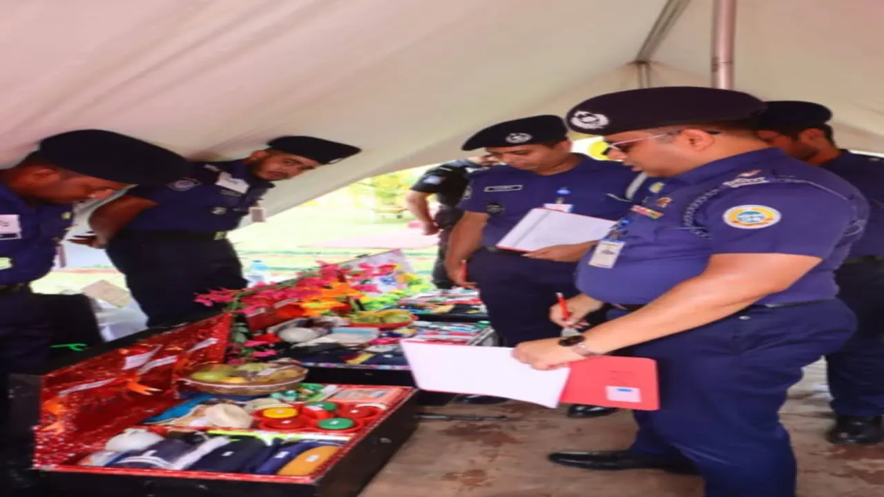 ভোলায় পুলিশের বিভাগীয় পদোন্নতি পরীক্ষার ক্যাম্প প্রশিক্ষণ ও প্যারেড পরীক্ষা অনুষ্ঠিত।