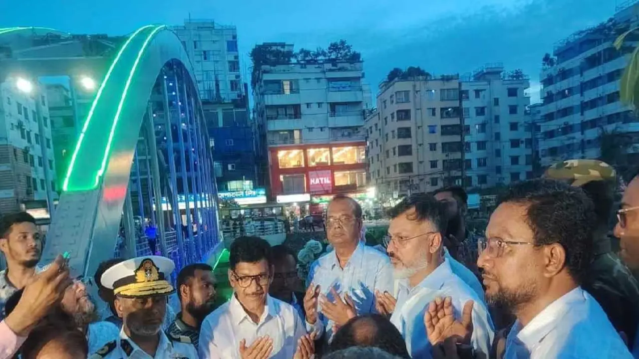 যাতায়াতে নতুন গতি, আফতাবনগর-বনশ্রীতে ফুটওভার ব্রিজ উদ্বোধন