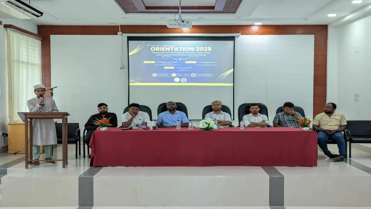 যবিপ্রবির ইইই বিভাগের নবীন-বরণ অনুষ্ঠিত