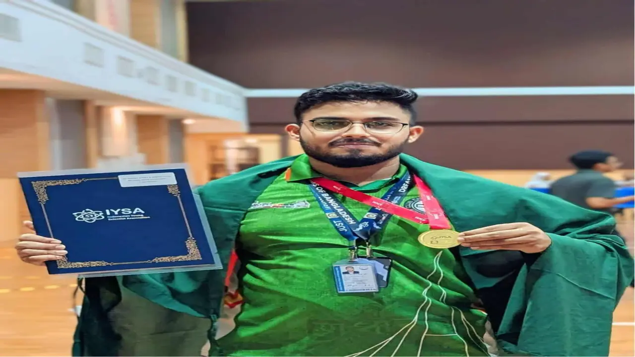 যবিপ্রবির শিক্ষার্থী তোহা দ্বীপের আন্তর্জাতিক স্বর্ণপদক জয়
