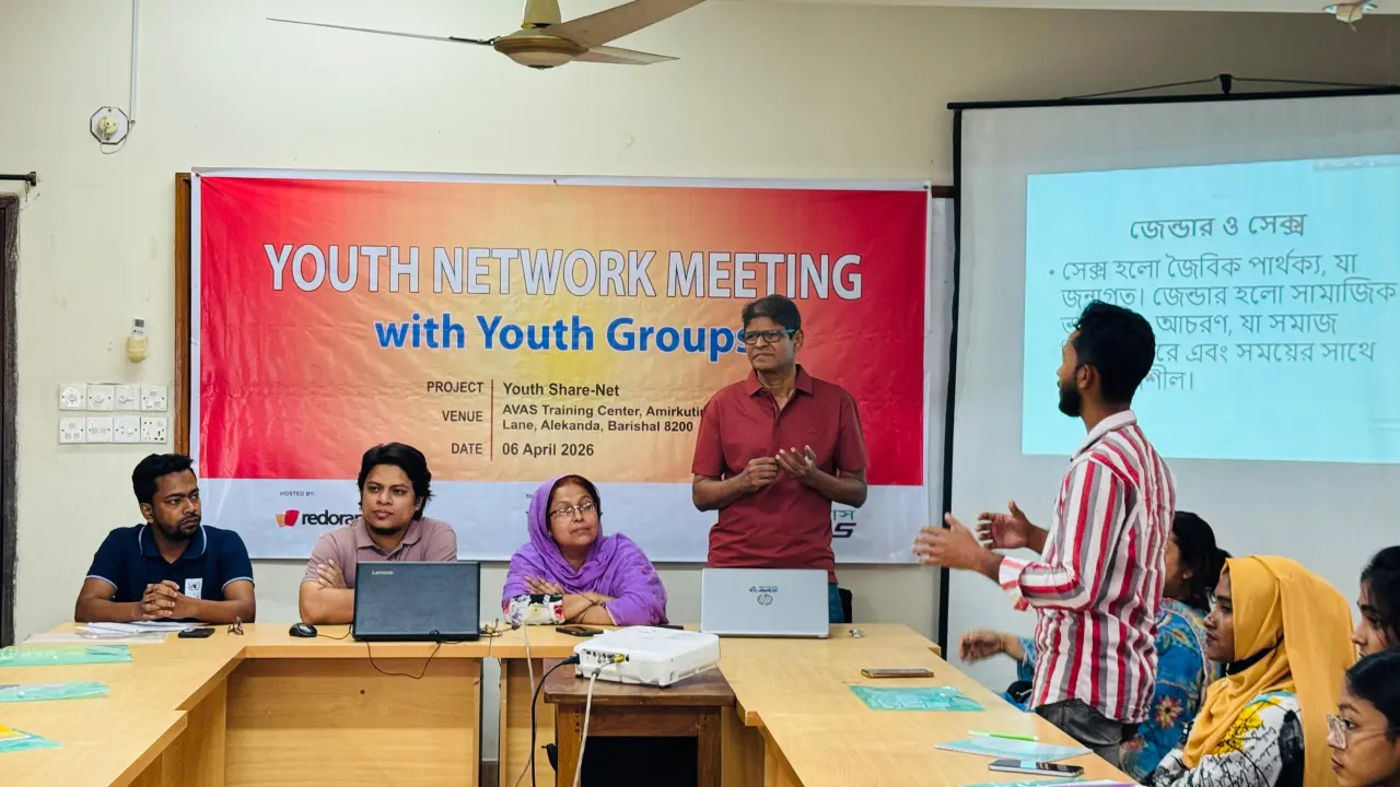 যুব গ্রুপের সাথে ইয়ুথ নেটওয়ার্ক মিটিং অনুষ্ঠিত