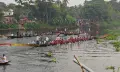 বিজয়া দশমী উপলক্ষে গোপালগঞ্জের বিভিন্ন স্থানে অনুষ্ঠিত হলো নৌকা বাইচ