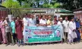 সন্ত্রাস ও নৈরাজ্য প্রতিবাদে গোপালগঞ্জ জেলা জাসাস-এর উদ্যোগে মানববন্ধন
